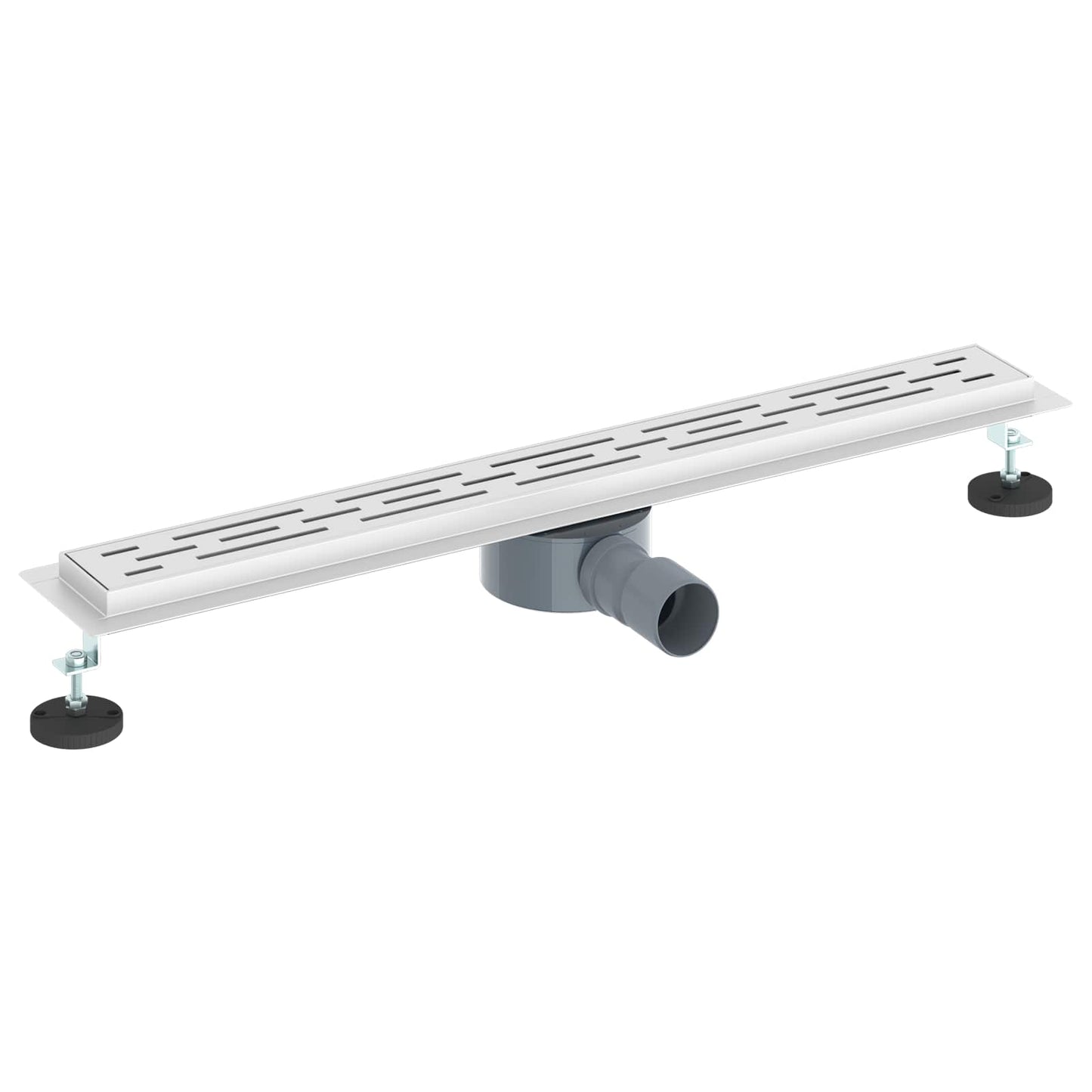 Dusjavløp Glasslokk med 360° Siphon sølv 70 cm