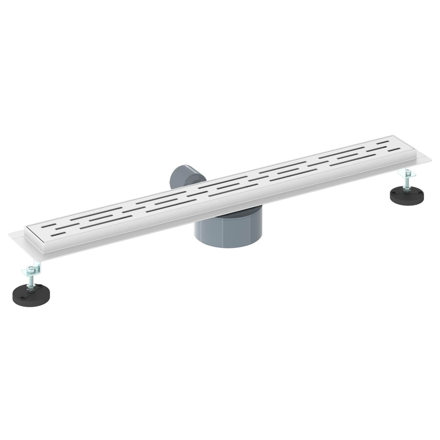 Dusjavløp Glasslokk med 360° Siphon sølv 70 cm
