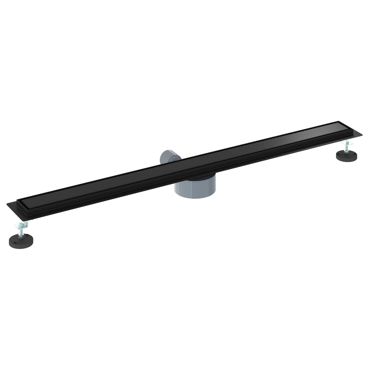 Dusjdren 2-i-1 med 360° Siphon Svart 100 cm Rustfritt Stål 304