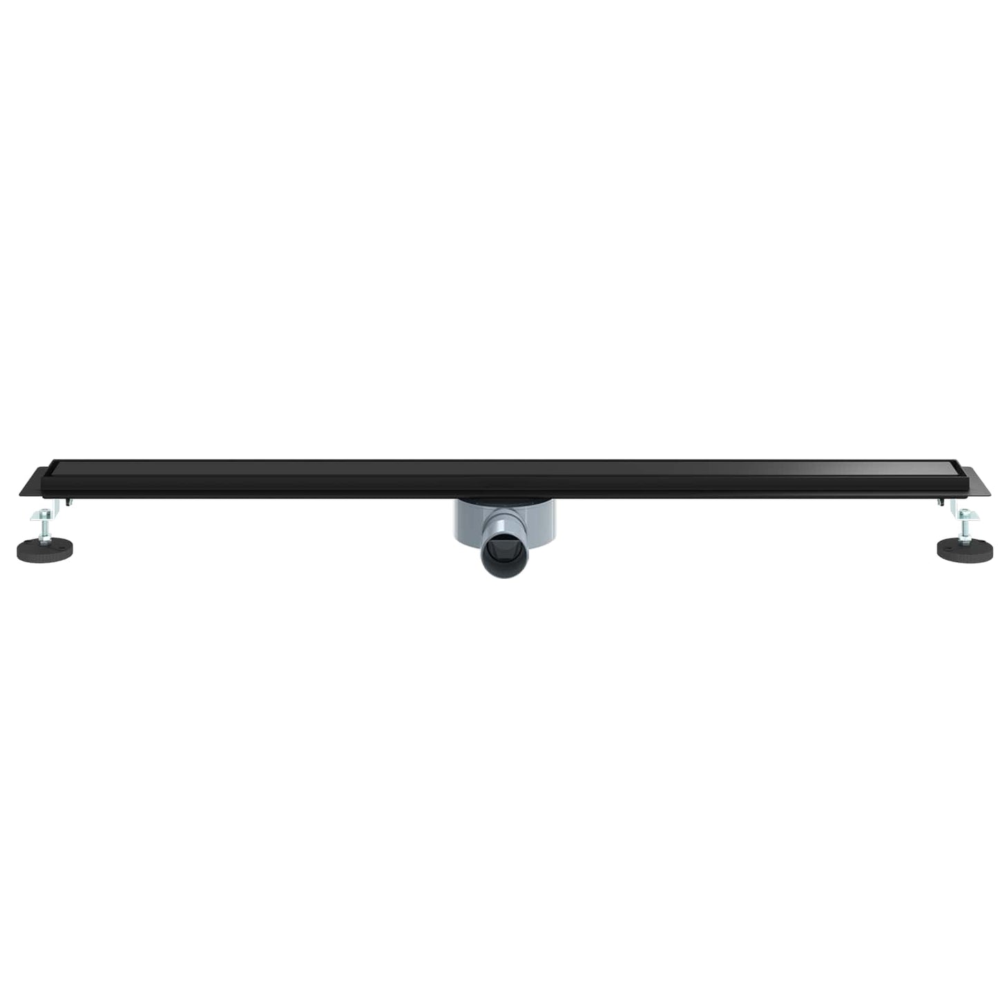 Dusjdren 2-i-1 med 360° Siphon Svart 100 cm Rustfritt Stål 304