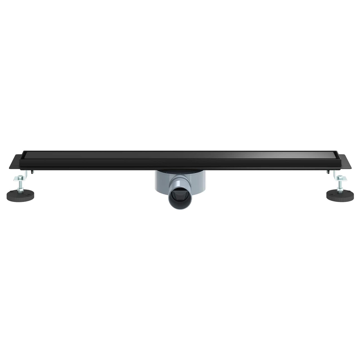 Dusjdren 2-i-1 med 360° Siphon Svart 70 cm Rustfritt Stål 304