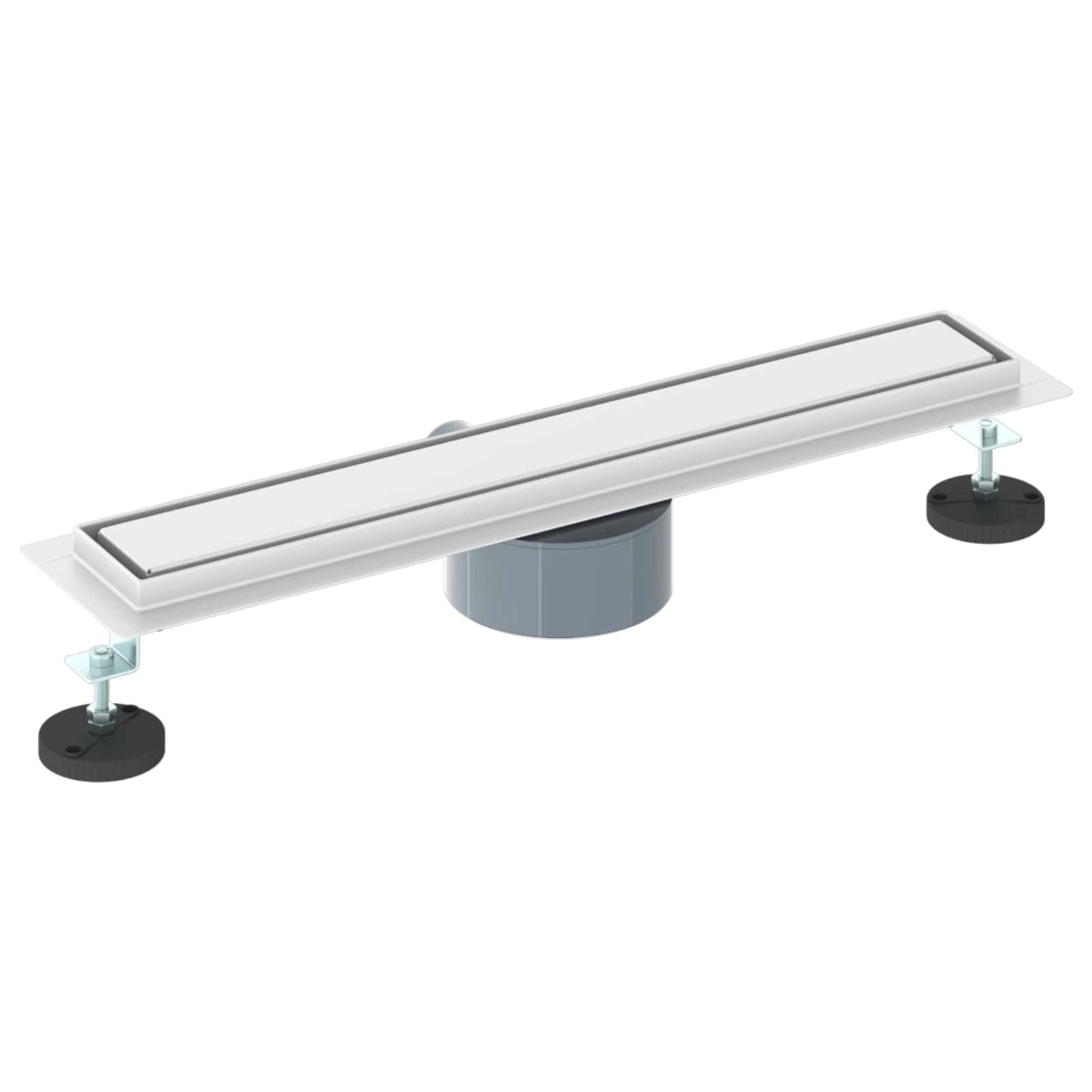 Dusjdren 2-i-1 med 360° Siphon sølv 54 x 11 x 9,5 cm