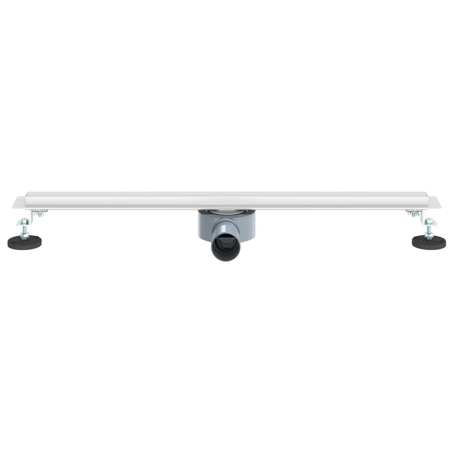360° dusjdrenering med slankt design sølv 70 cm