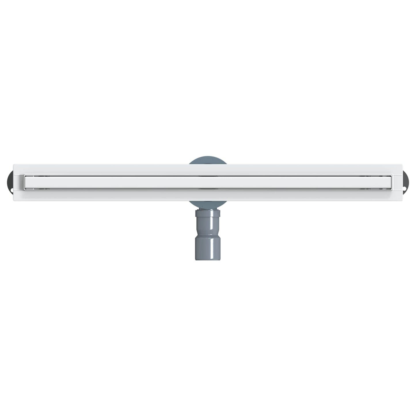 360° dusjdrenering med slankt design sølv 70 cm