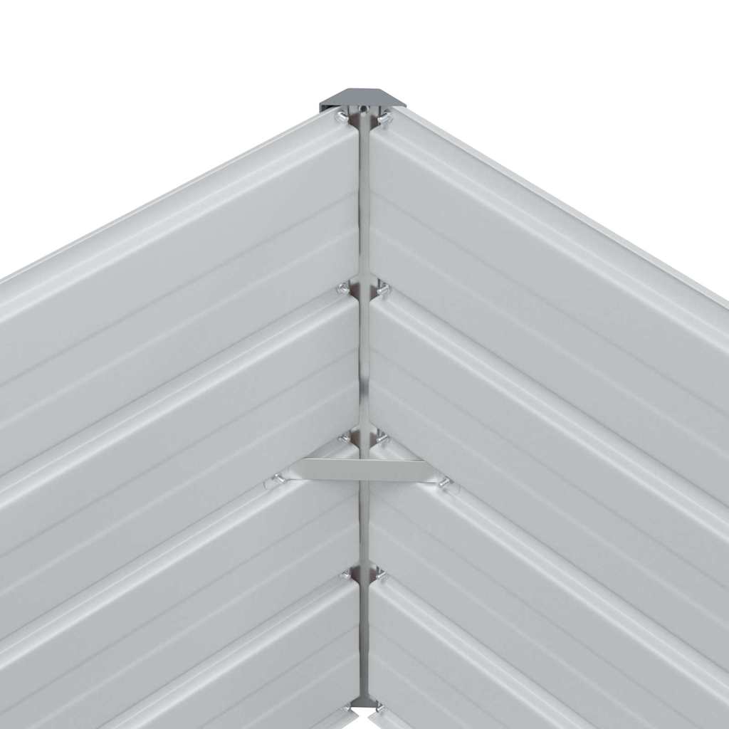 Høybed Lys Brun 100 x 40 x 45 cm Galvanisert stål