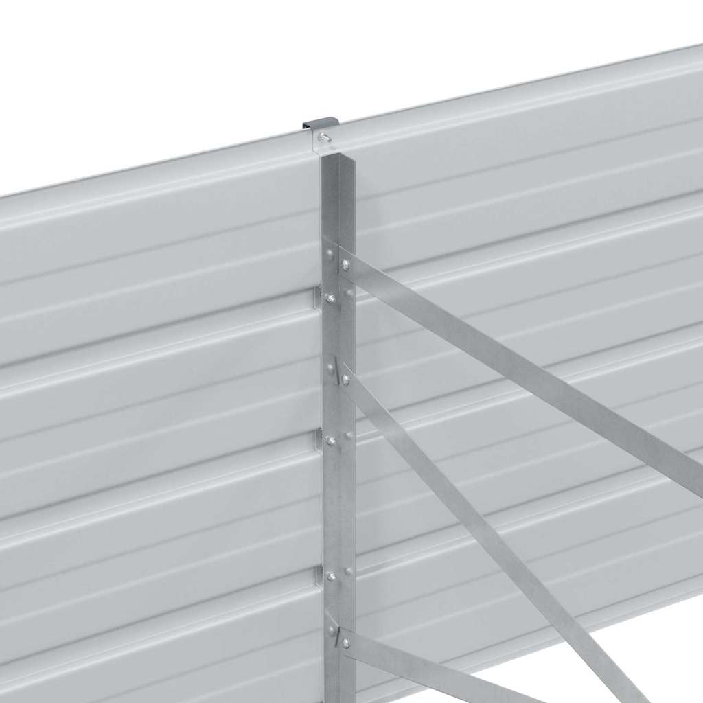 Høybed Lys Brun 320 x 80 x 45 cm Galvanisert stål