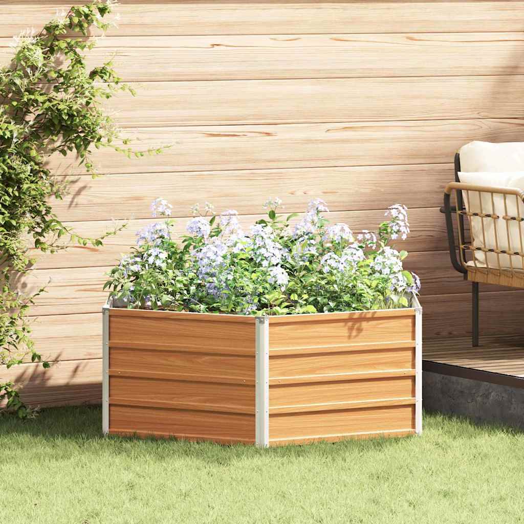 Hevet Hagebed Trelignende utseende 129 x 129 x 45 cm