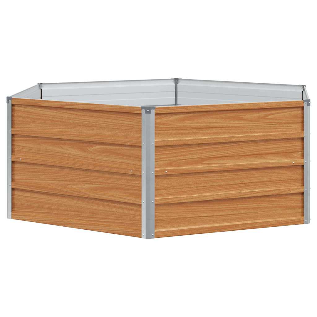 Hevet Hagebed Trelignende utseende 129 x 129 x 45 cm