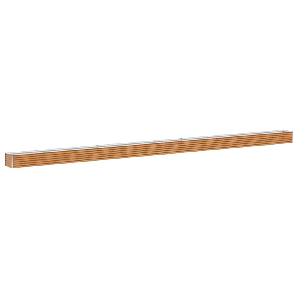 Høybed Lys Brun 970 x 50 x 36 cm Galvanisert Stål