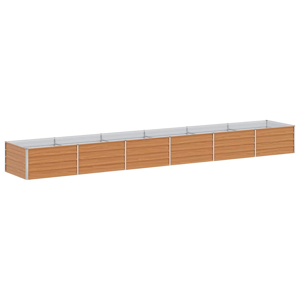 Høybed Lys Brun 480 x 80 x 45 cm Galvanisert stål