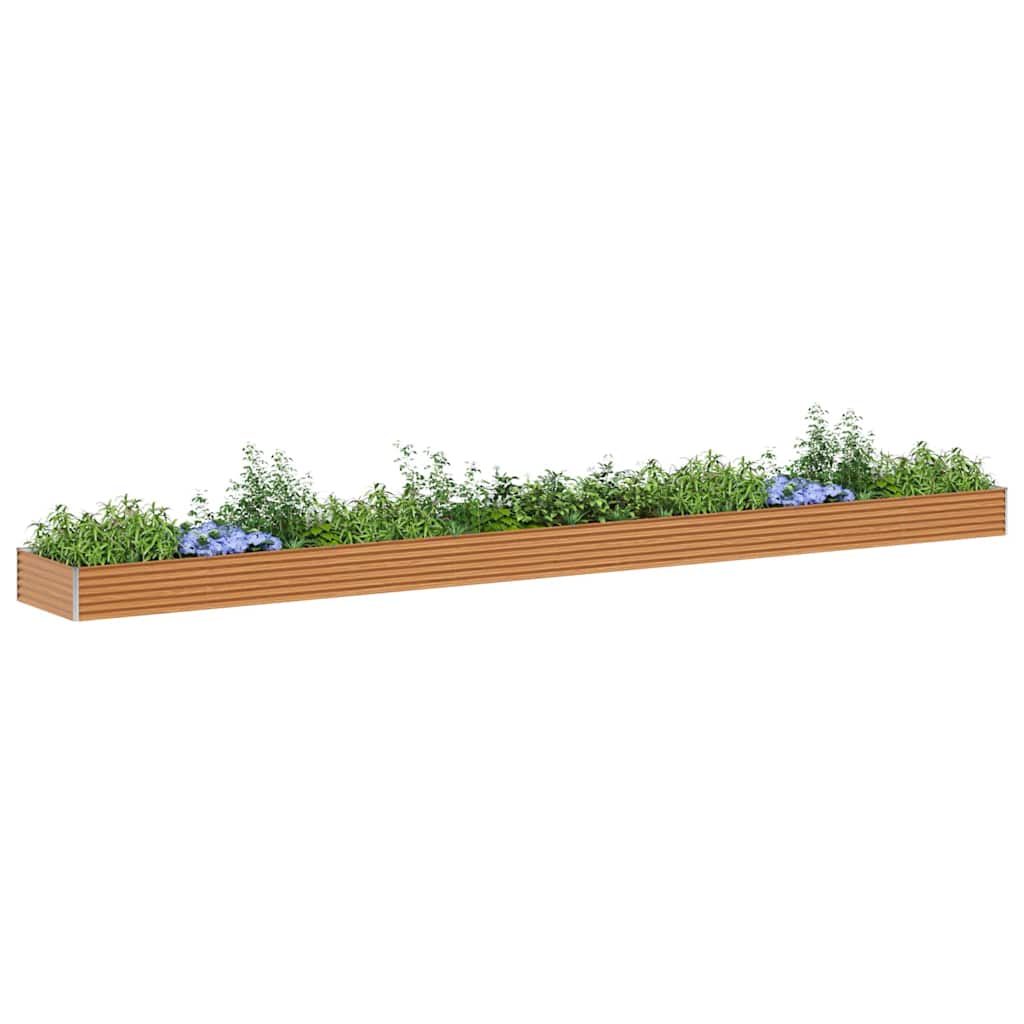 Høybed Lys Brun 775 x 100 x 36 cm Galvanisert Stål