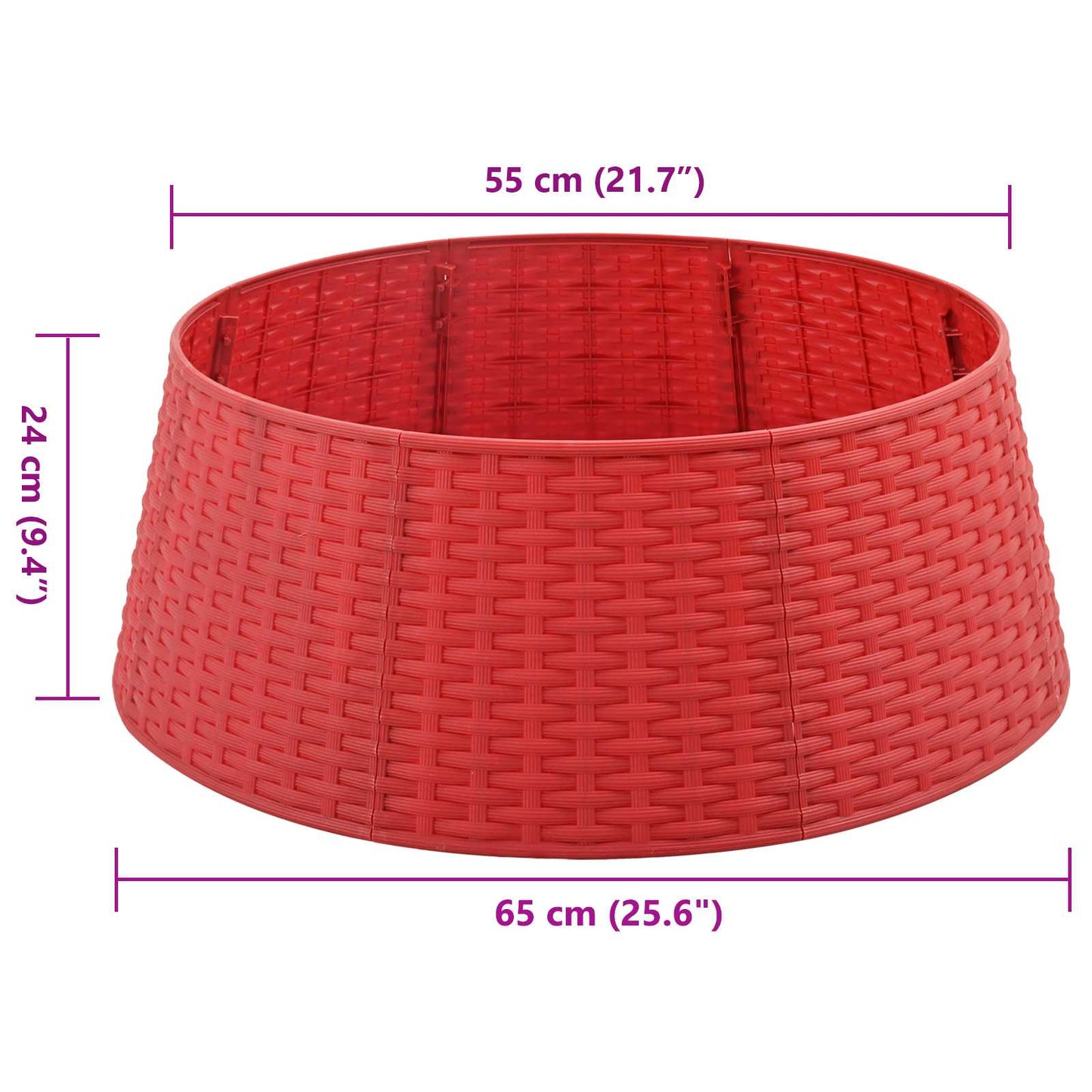 Julekjole Rød Ø 65 x 24 cm Plast