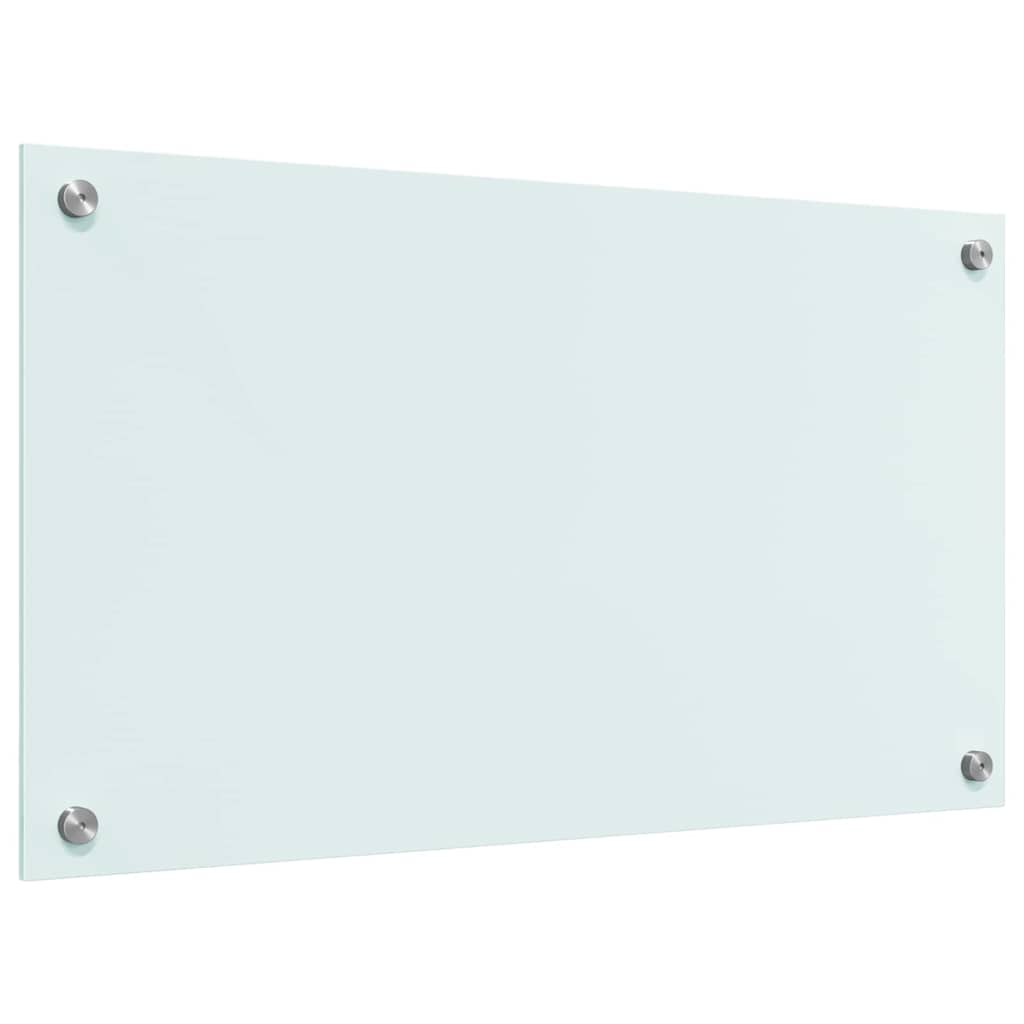 Kjøkkenbenkplate Melk 70 x 40 cm herdet glass