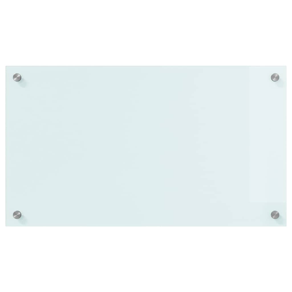 Kjøkkenbenkplate Melk 70 x 40 cm herdet glass