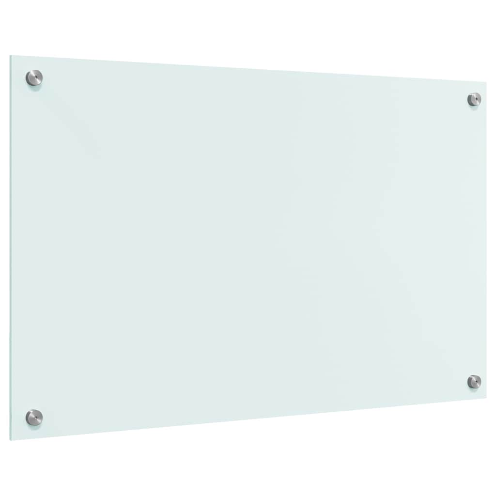 Kjøkkenbenkplate Melk 80 x 50 cm herdet glass