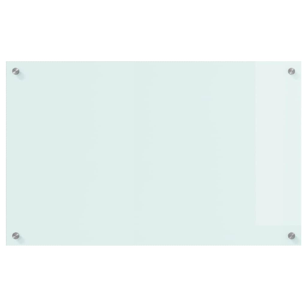 Kjøkkenbenkplate Melk 80 x 50 cm herdet glass