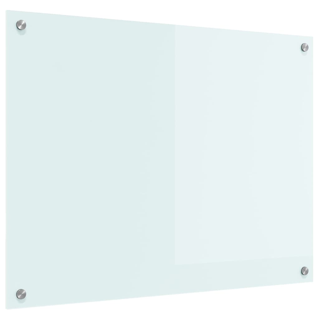 Kjøkkenbenkplate Melk 80 x 60 cm herdet glass