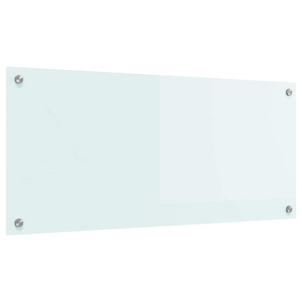 Kjøkkenbenkplate Melk 90 x 40 cm herdet glass