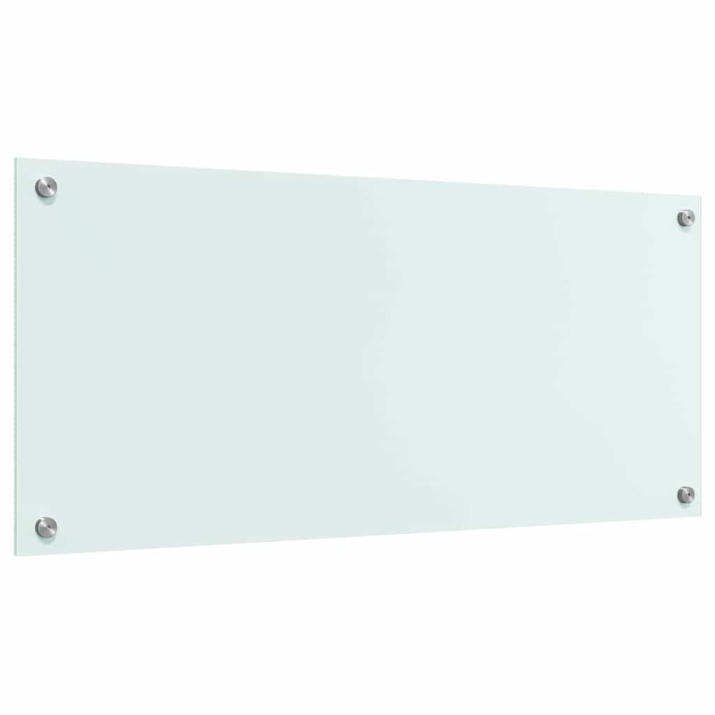 Kjøkkenbenkplate Melk 90 x 40 cm herdet glass