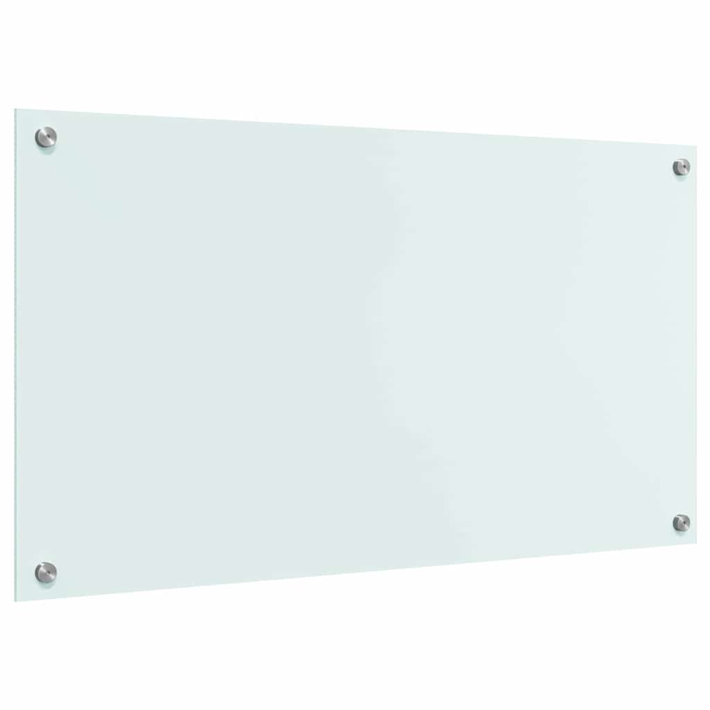 Kjøkkenbenkplate Melk 90 x 50 cm herdet glass