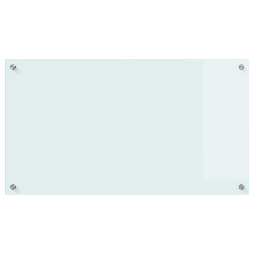 Kjøkkenbenkplate Melk 90 x 50 cm herdet glass