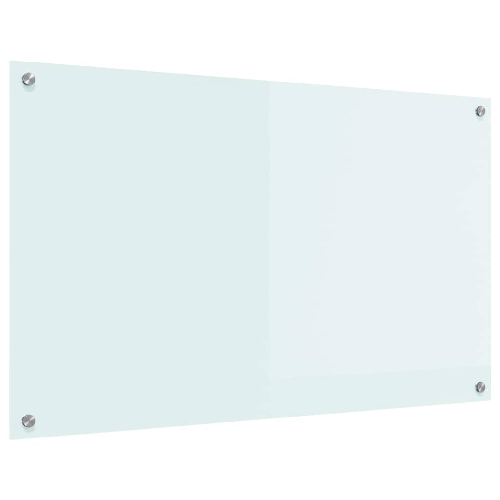 Kjøkkenbenkplate Melk 100 x 60 cm herdet glass