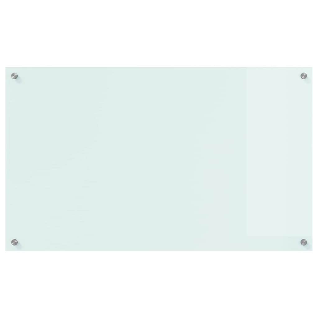 Kjøkkenbenkplate Melk 100 x 60 cm herdet glass