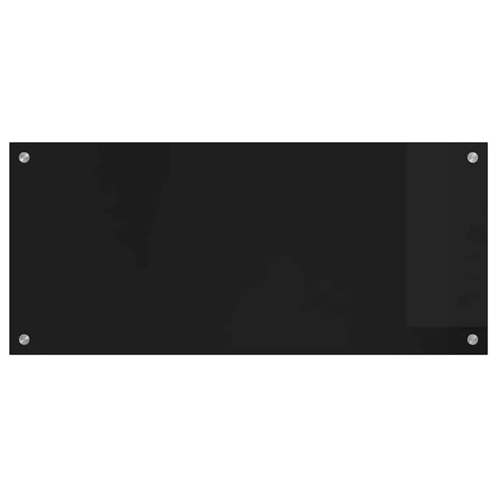 Kjøkkenbenkplate Svart 90 x 40 cm herdet glass