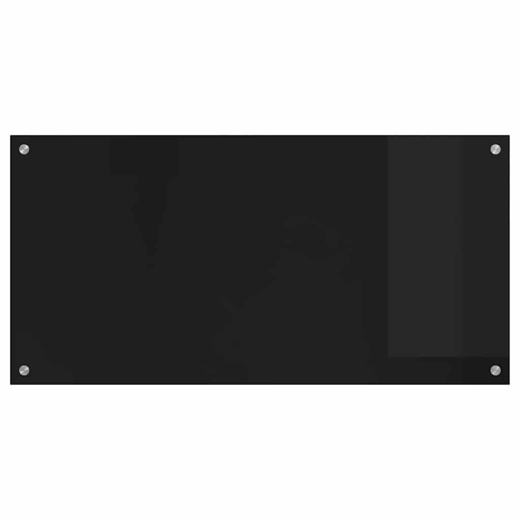 Kjøkkenbenkplate Svart 100 x 50 cm herdet glass
