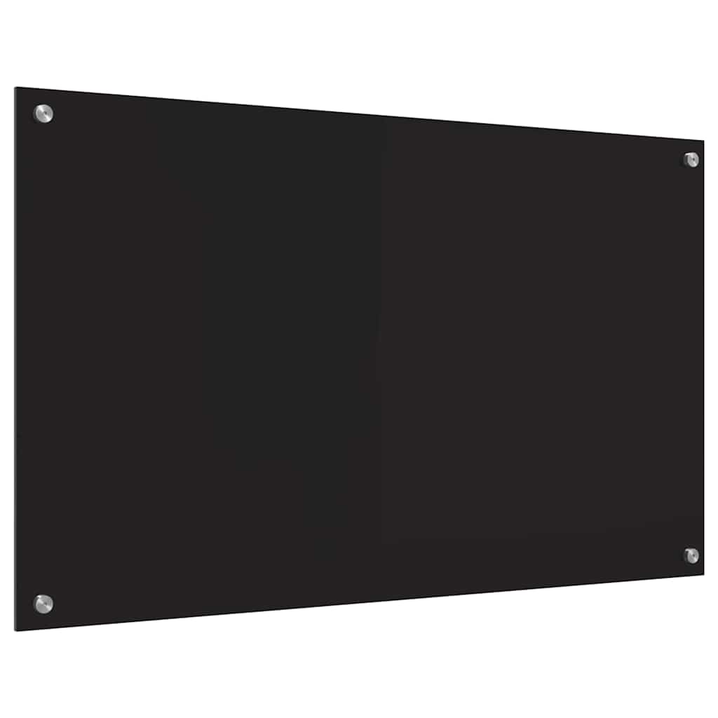 Kjøkkenbenkplate Svart 100 x 60 cm herdet glass