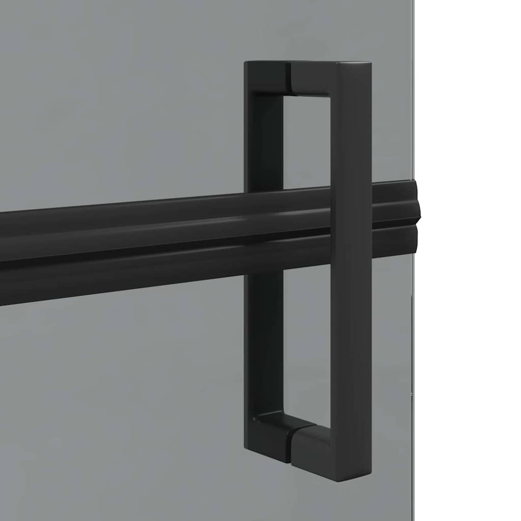 Walk-In dusjvegg Svart 120 x 6,5 x 190 cm