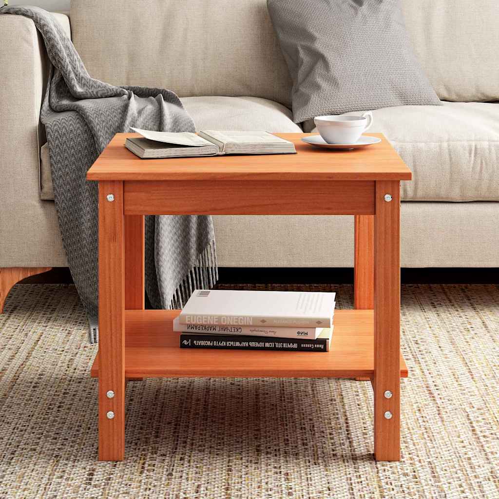 Kaffebord Voksbrun 50 x 50 x 45 cm Heltre furu