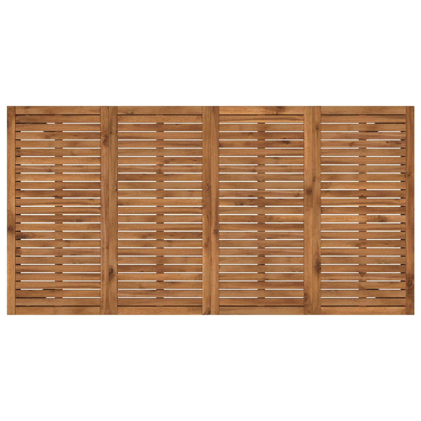 Hage middagsbord Naturlig og svart 196 x 100,5 x 75 cm