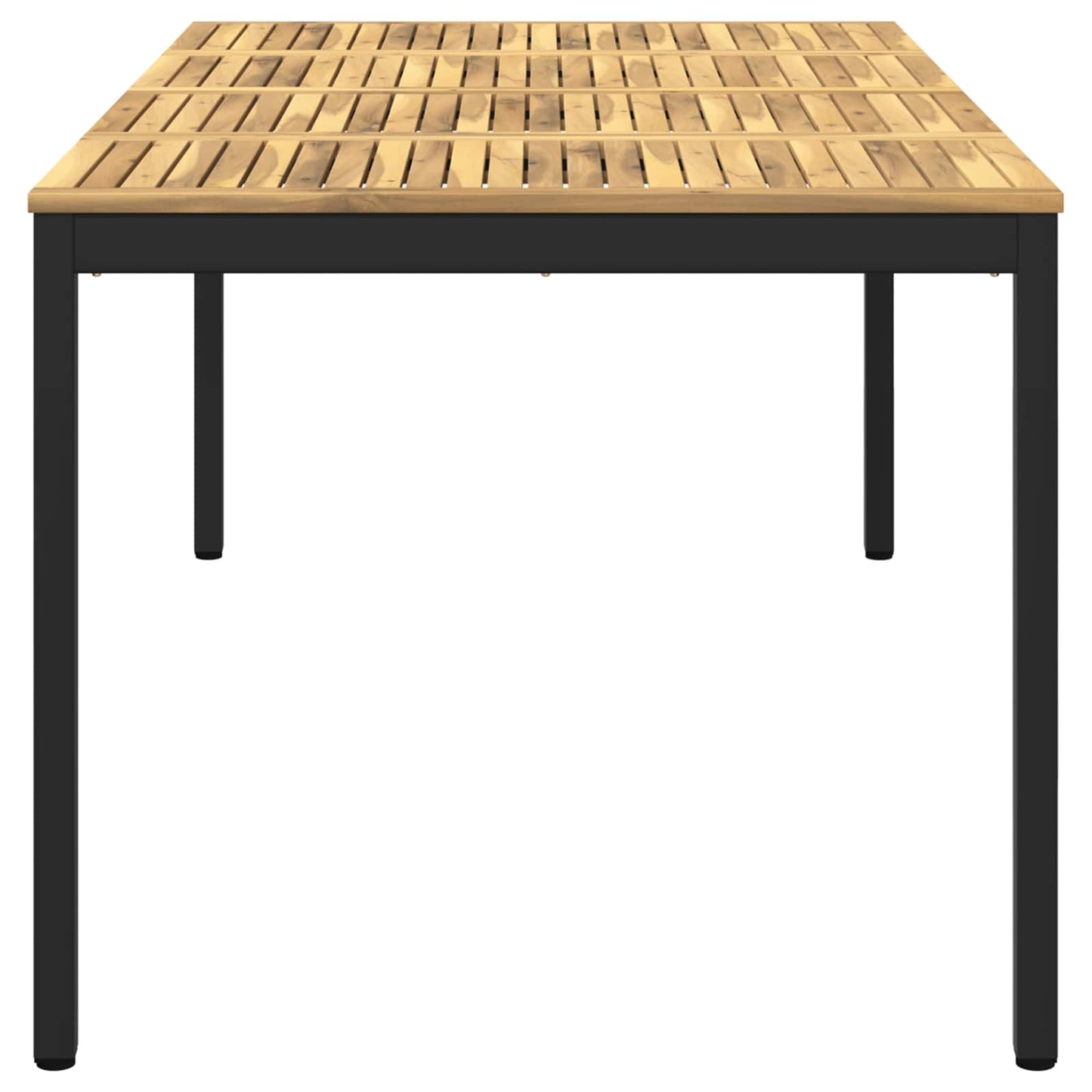 Hage middagsbord Hvit og svart 196 x 100,5 x 75 cm