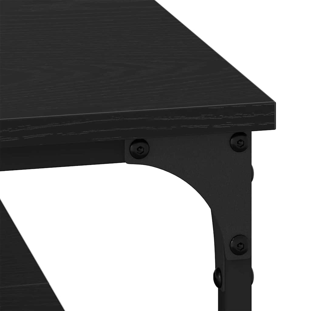 Kaffebord Svart eik 100 x 100 x 40 cm Konstruert tre