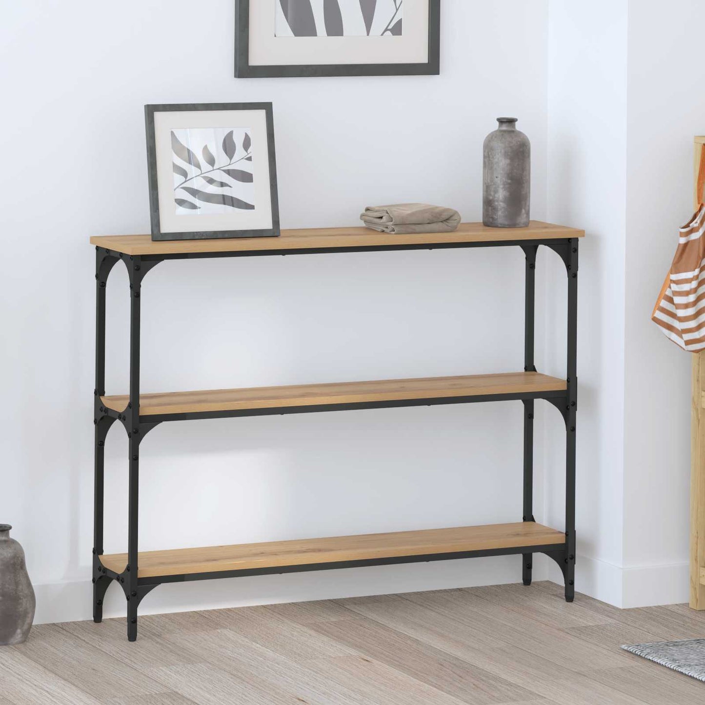 Konsollbord Artisan Eik 100 x 22,5 x 75 cm Konstruert tre
