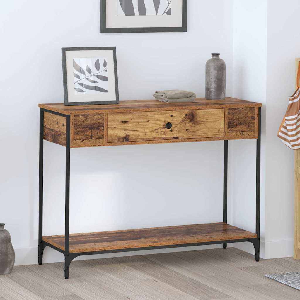 Konsollbord Gammelt tre 100 x 34.5 x 75 cm Konstruert tre
