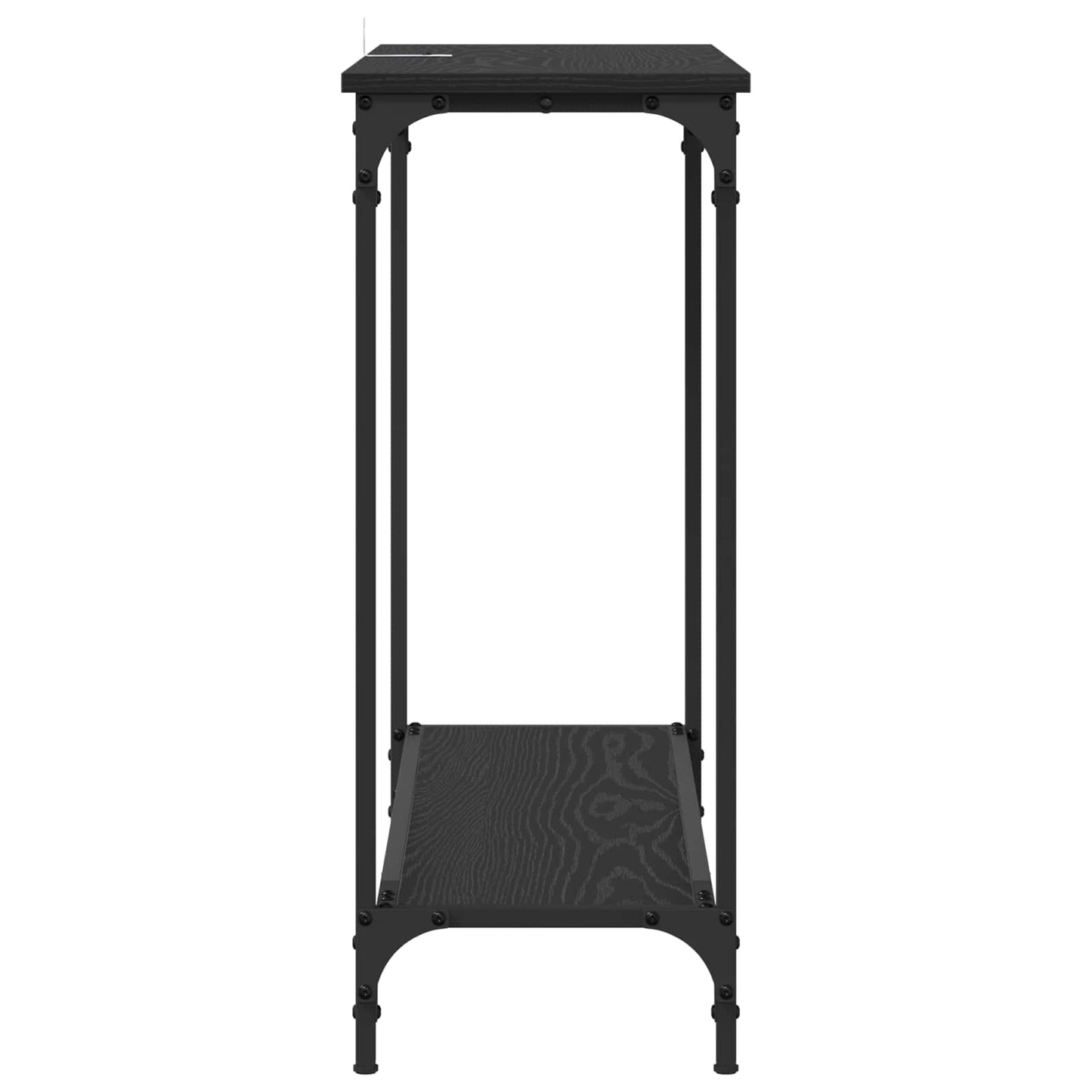 Konsollbord Svart eik 101 x 30.5 x 75 cm Konstruert tre