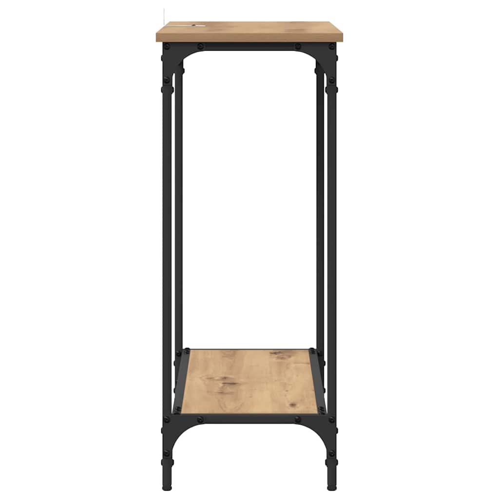 Konsollbord artisan eik 75 x 30.5 x 75 cm Konstruert tre