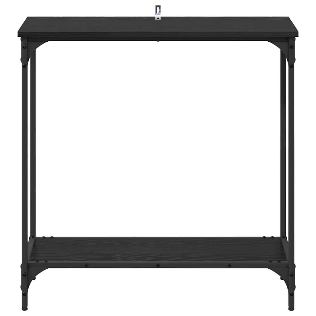 Konsollbord Svart eik 75 x 30.5 x 75 cm Konstruert tre