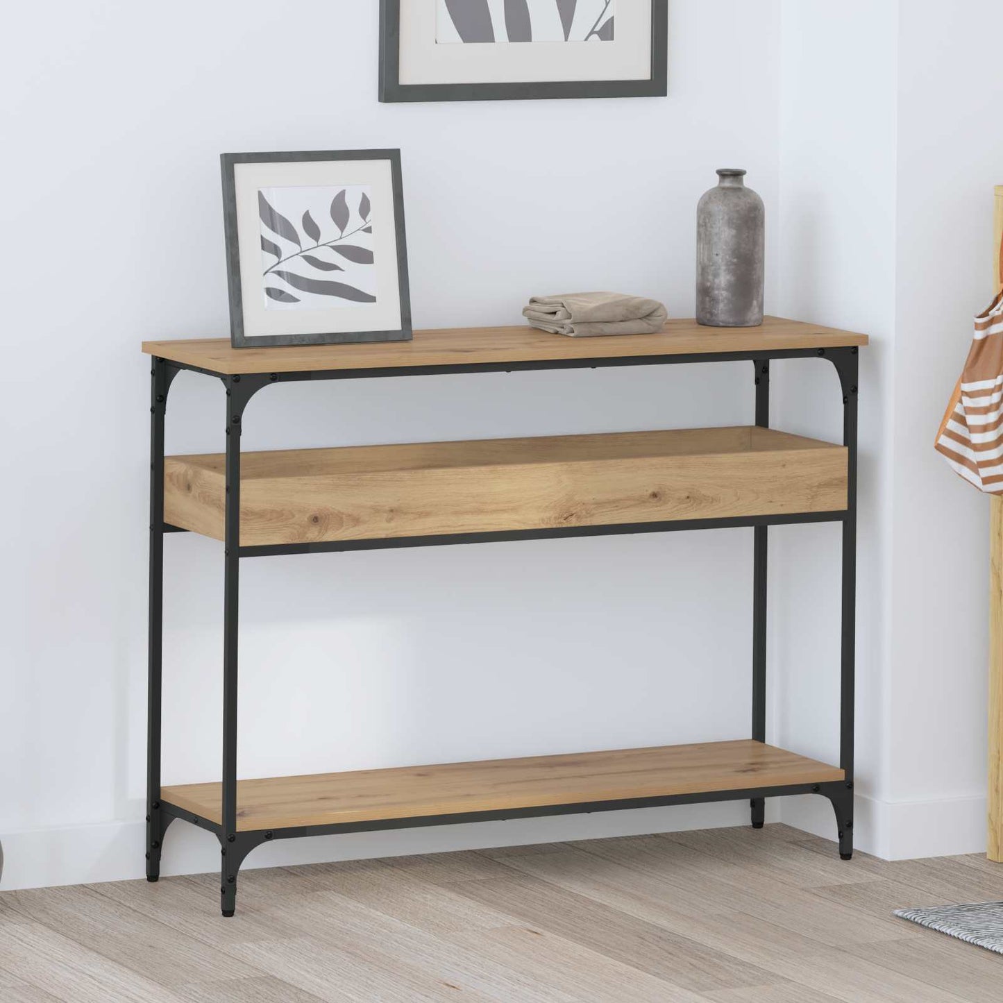 Konsollbord artisan eik 100 x 29 x 75 cm Konstruert tre