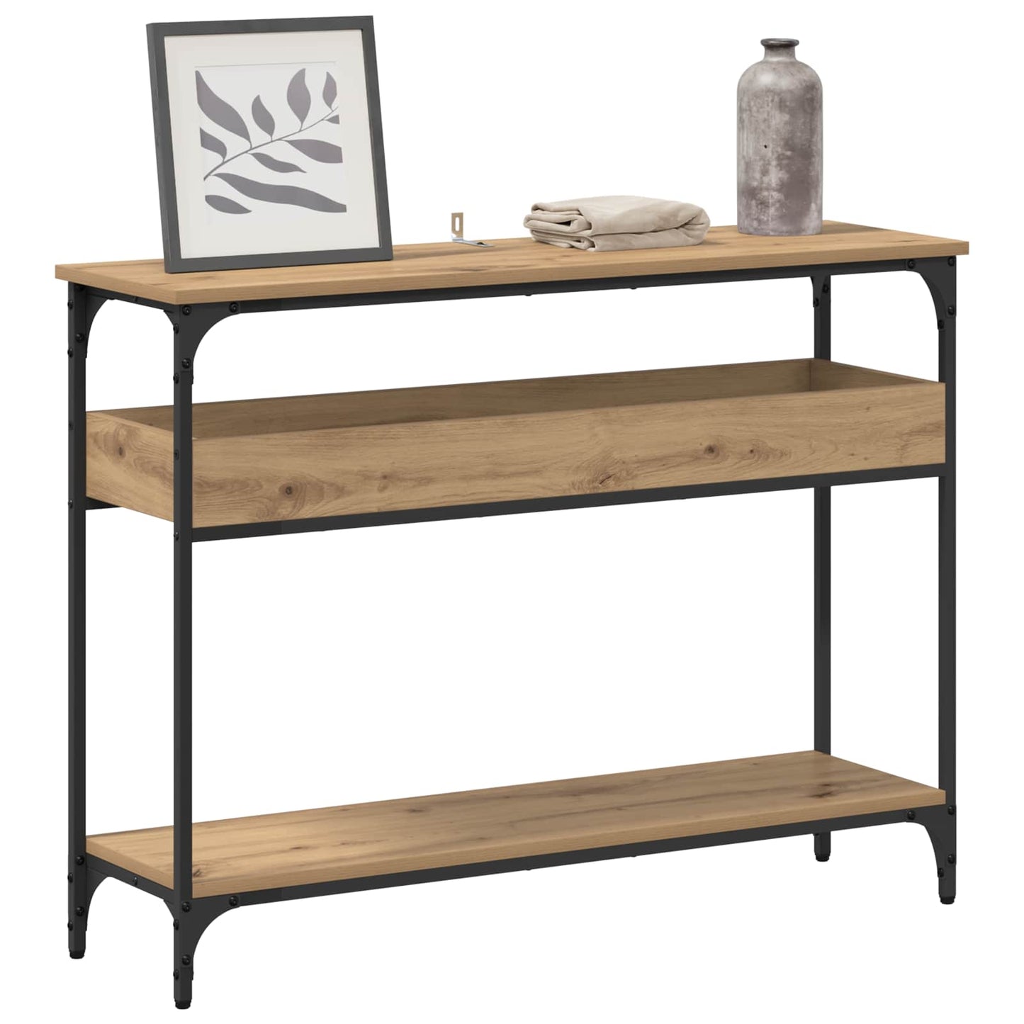 Konsollbord artisan eik 100 x 29 x 75 cm Konstruert tre