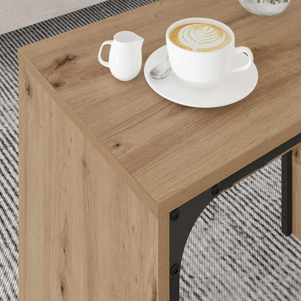 Kaffebord 3 pcs Artisan Eik Konstruert tre