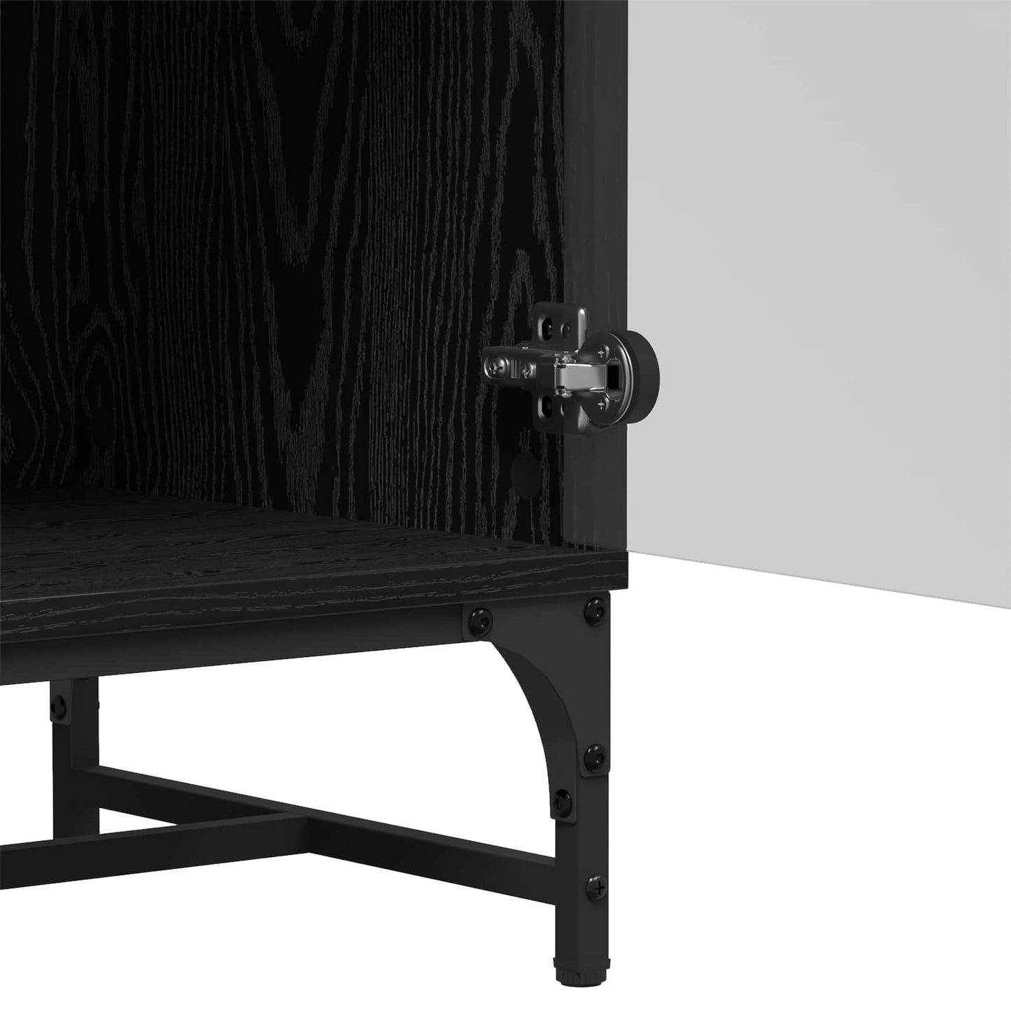 Serviesskap Svart Eik 35 x 37 x 117 cm
