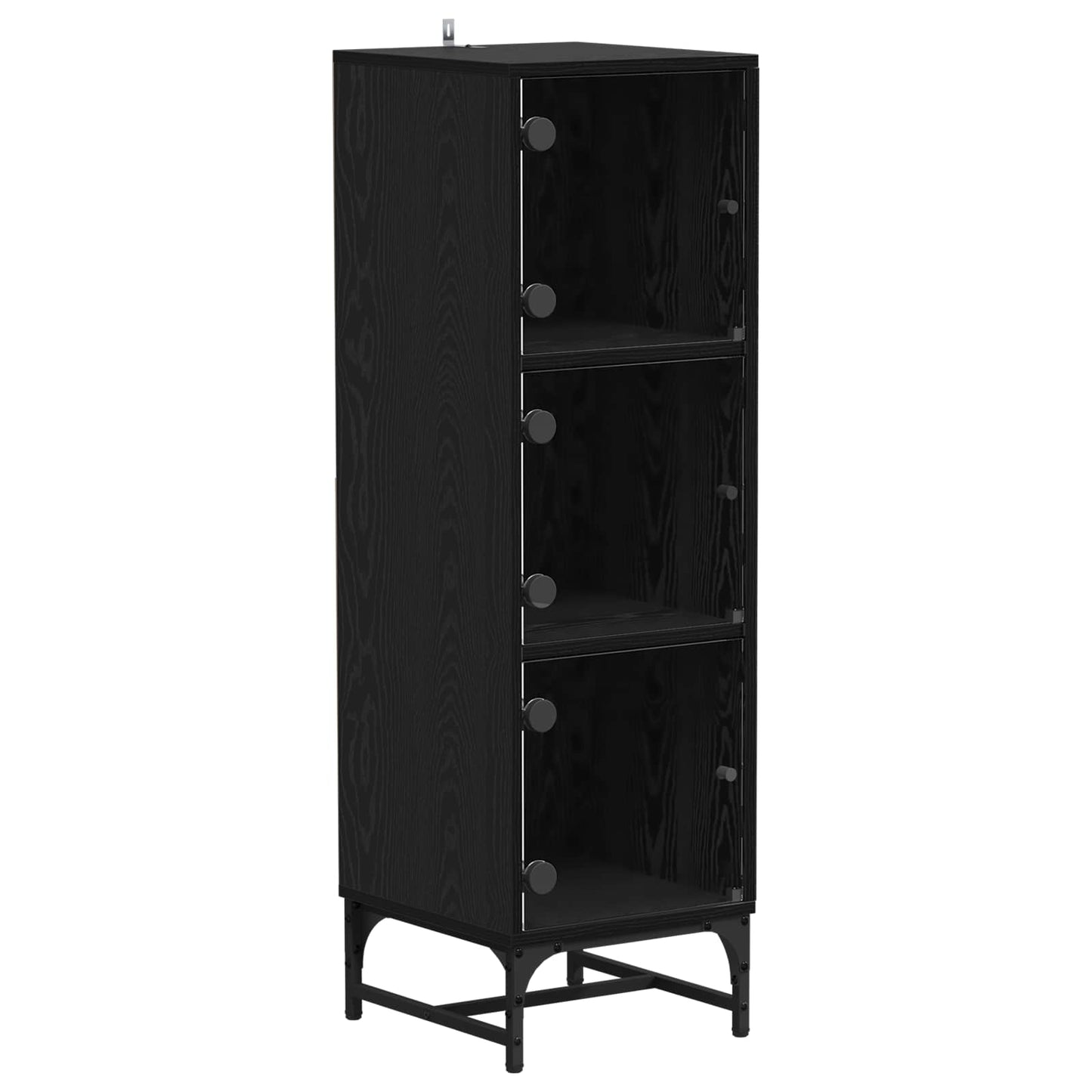 Serviesskap Svart Eik 35 x 37 x 117 cm