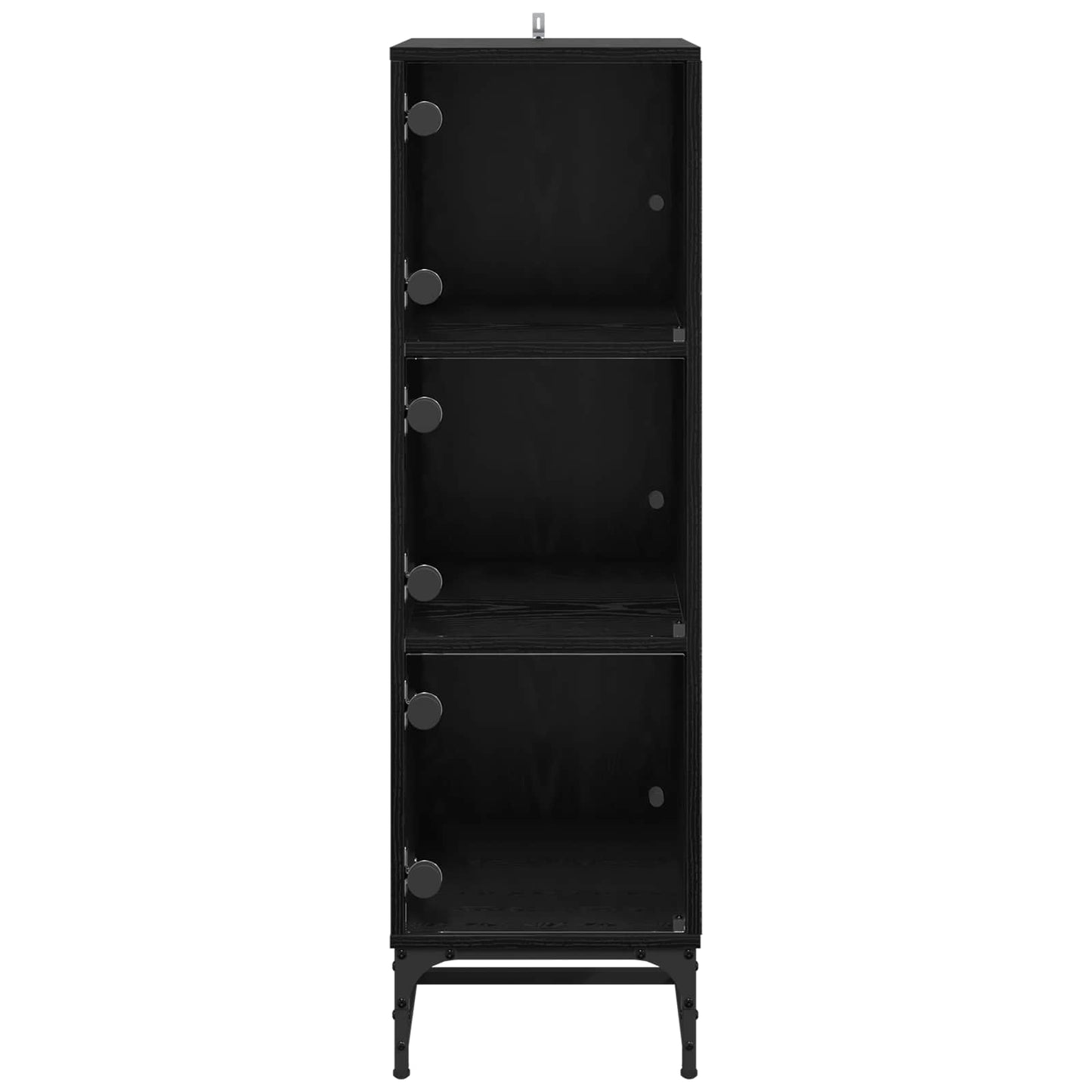 Serviesskap Svart Eik 35 x 37 x 117 cm