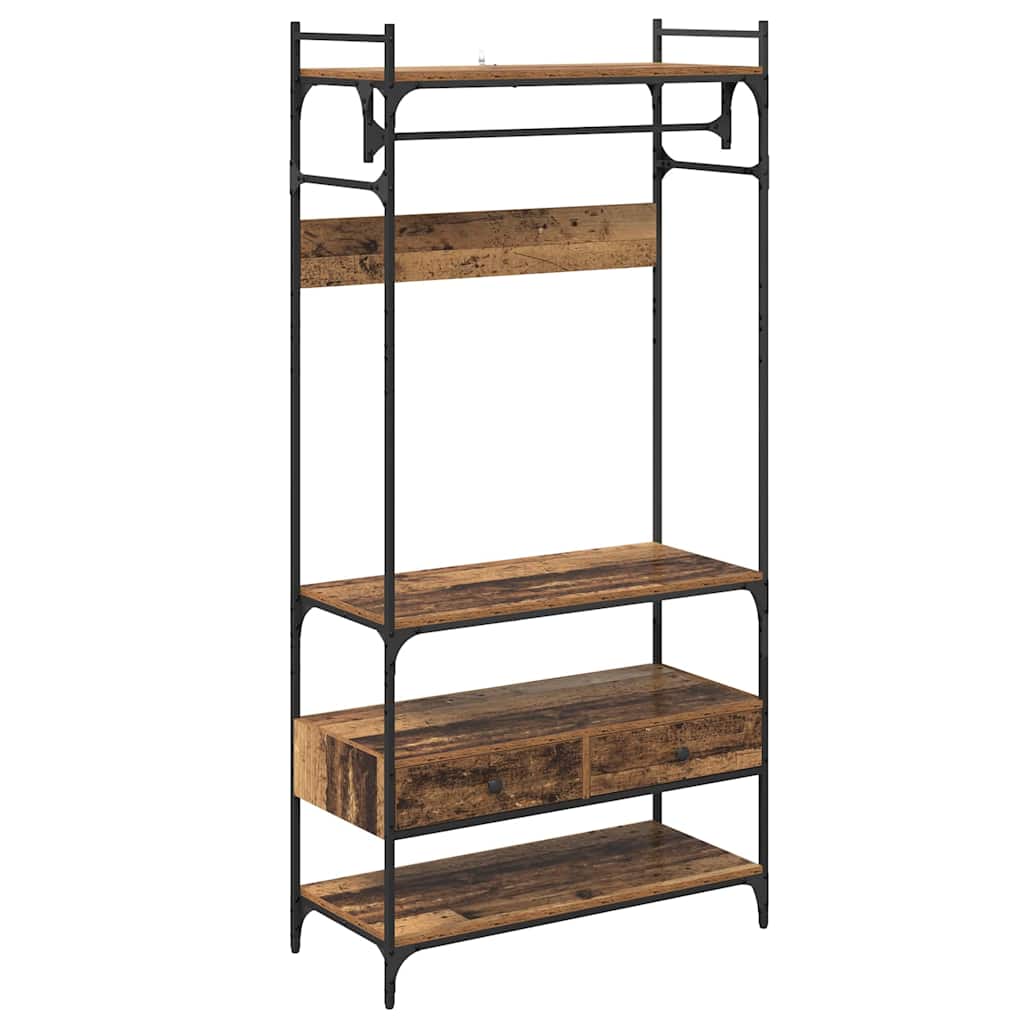 Garderobeskap Gammelt tre 89 x 39 x 184.5 cm Konstruert tre
