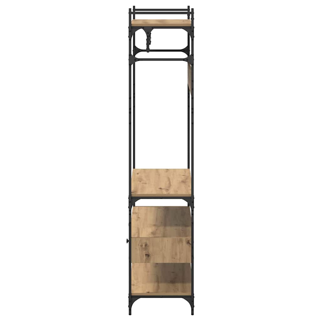Garderobeskap artisan eik 89 x 39 x 184.5 cm Konstruert tre