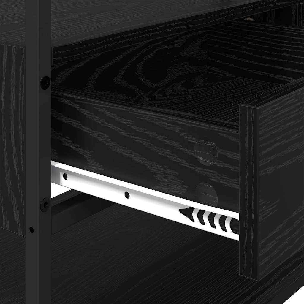 Garderobeskap Svart eik 89 x 39 x 184.5 cm Konstruert tre