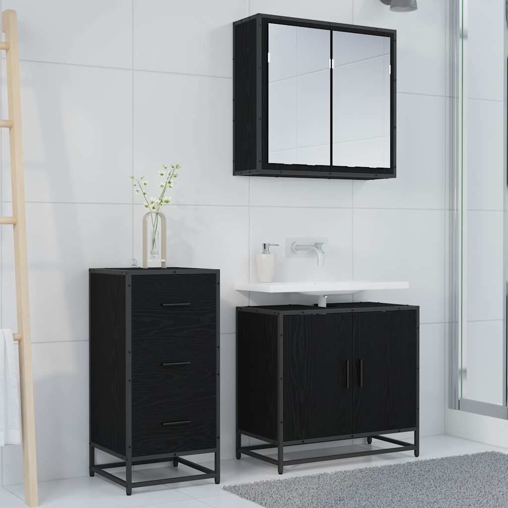 Serviesskap Svart Eik 35,5 x 35 x 76 cm